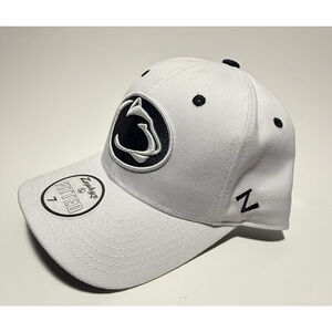 Penn State Nittany Lions Men's Zephyr Fitted Hat White Size 7 New with Tags